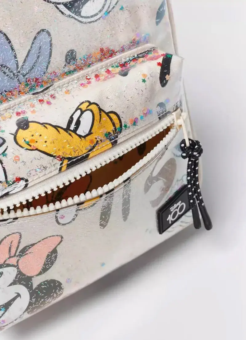 Waterproof Sequin Backpack Mickey Mouse Print Girl Travel Storage Fashion Cartoon Cute Girl Baby Mini Backpack