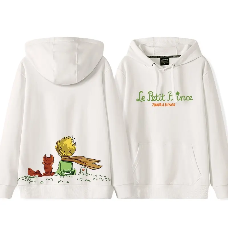 Call Story The Little Prince men women Sweater hoodie hand drawn stylecartoon  hooded hoodie autumn winter plush  street loose