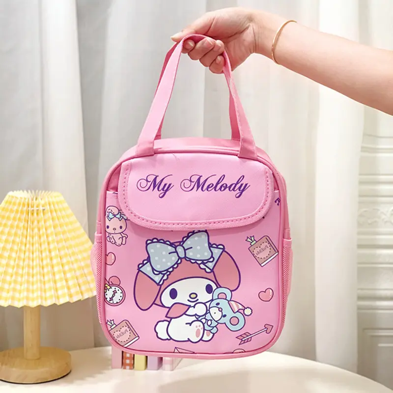 Stitch Sanrio Culomi Insulated Tote Lunch Bag - Reusable, foldable, zip fastening, insulated aluminium film inside canvas bag