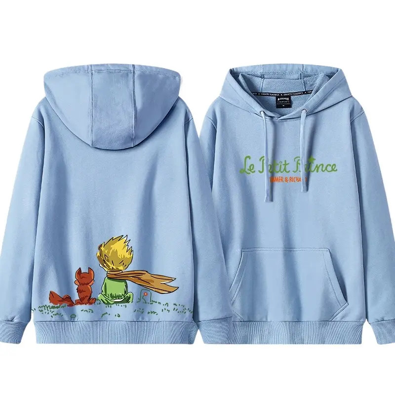 Call Story The Little Prince men women Sweater hoodie hand drawn stylecartoon  hooded hoodie autumn winter plush  street loose