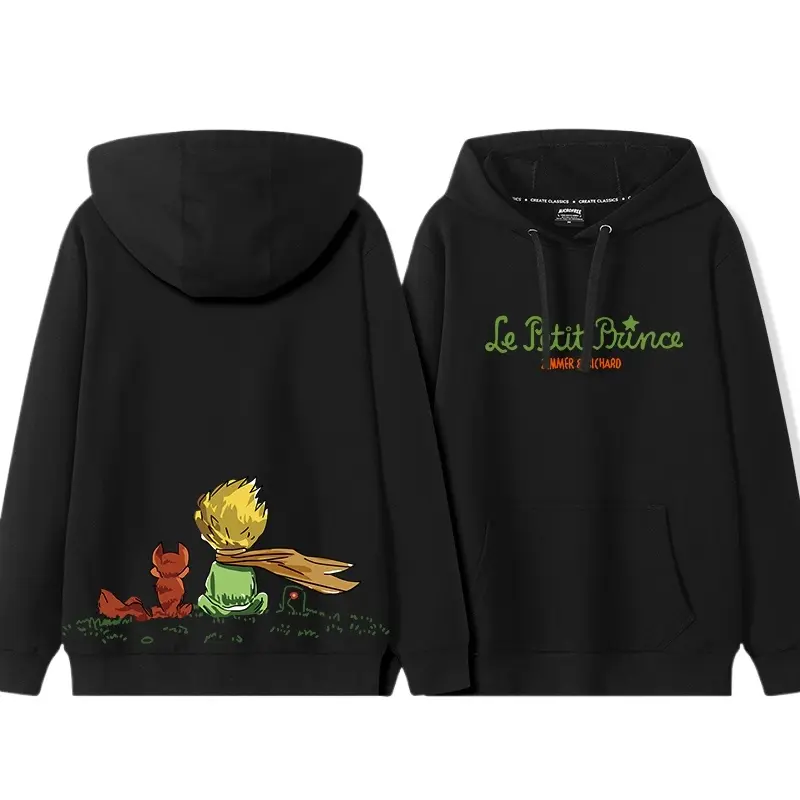 Call Story The Little Prince men women Sweater hoodie hand drawn stylecartoon  hooded hoodie autumn winter plush  street loose
