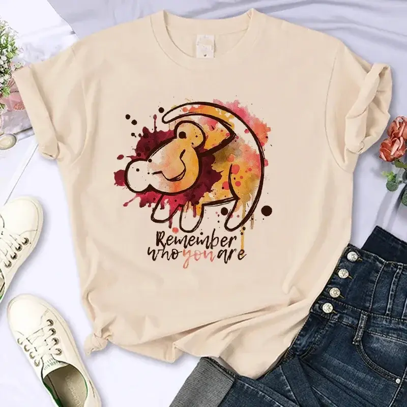 Funny Kawaii 90s The Lion King T-shirt Funny T Shirt Harajuku Hakuna Matata Tshirt Women Top Tees Female Clothes