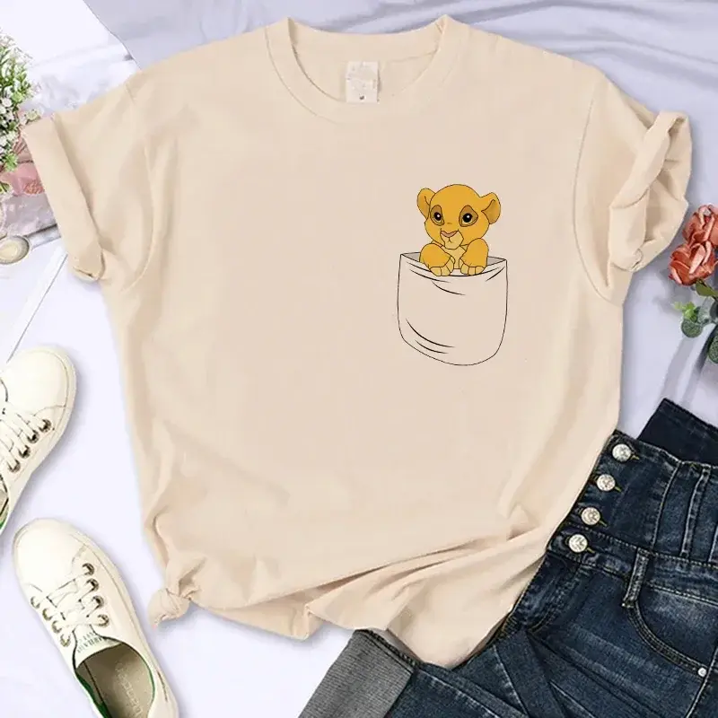 Funny Kawaii 90s The Lion King T-shirt Funny T Shirt Harajuku Hakuna Matata Tshirt Women Top Tees Female Clothes
