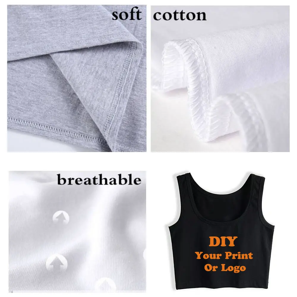 Funny Love You Design Quality Cotton Sexy Slim Crop Top Girl's Humor Flirty Style Tank Top Hotwife Fashion Novel Camisole