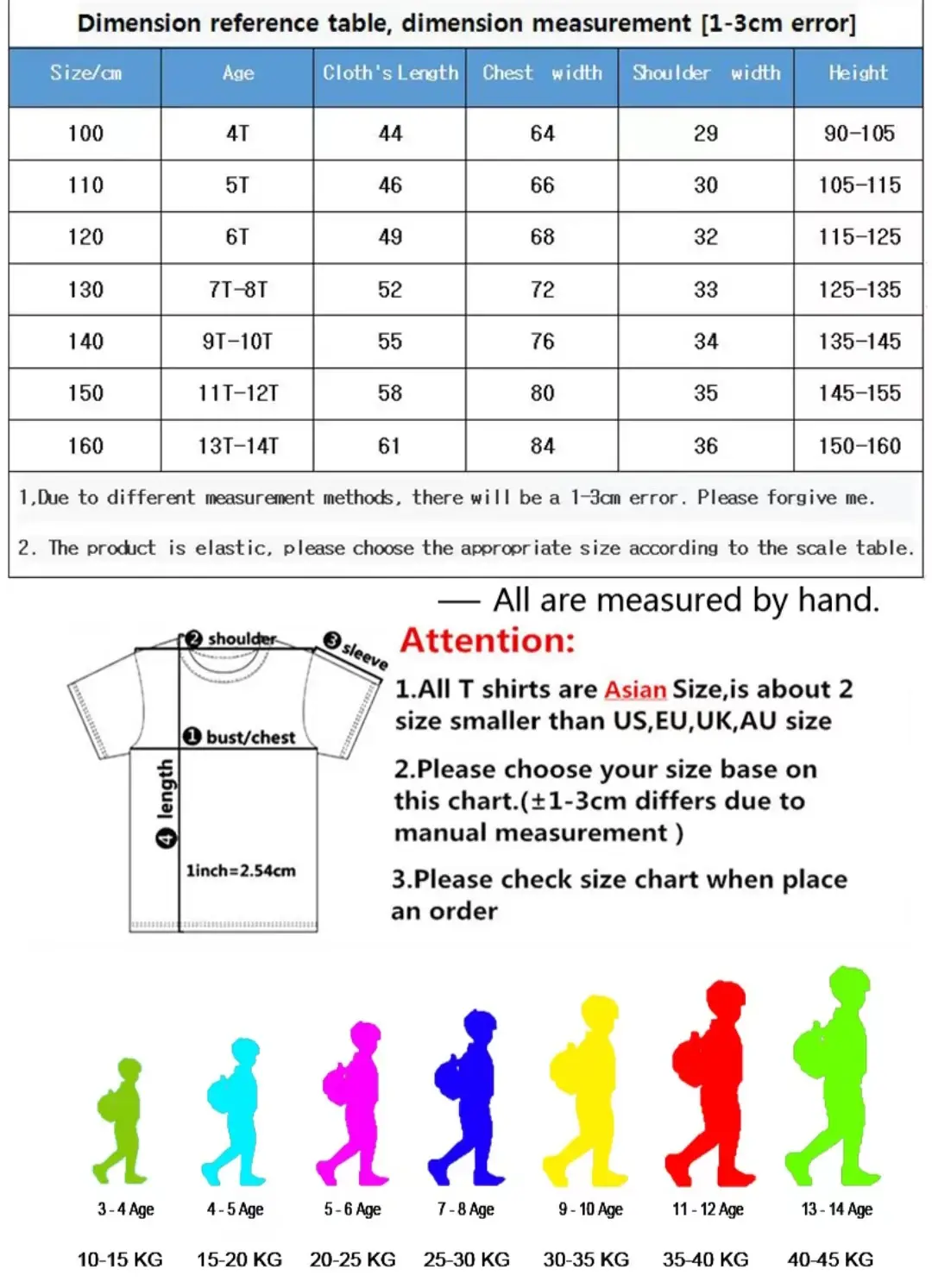 CR7 Cotton T Shirt for Teens, Toddler Boy Tee, Girl Tops, School Children Clothes