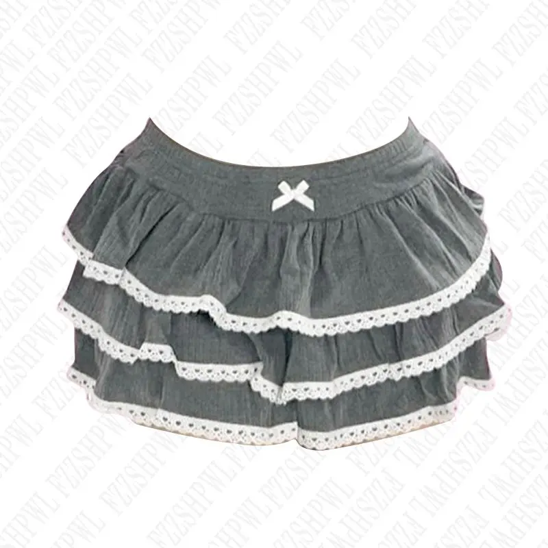Y2k Women Harajuku Aesthetic 2000s Fairy Short Skirts Hip Hop Graphic Gothic Vintage Punk Mini Skirts Streetwear EMO Girl Retro