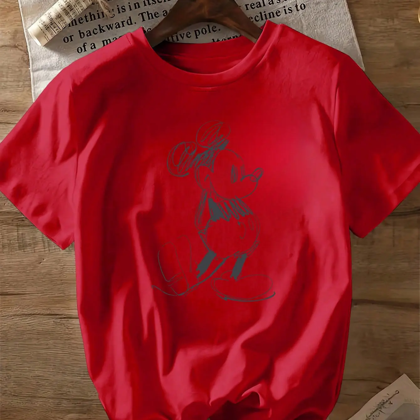 Disney Mickey Mouse Cartoon Animated Summer T-shirt Boy Girls Cute Casual Comfortable Short-sleeved Family Parent-child Clothing