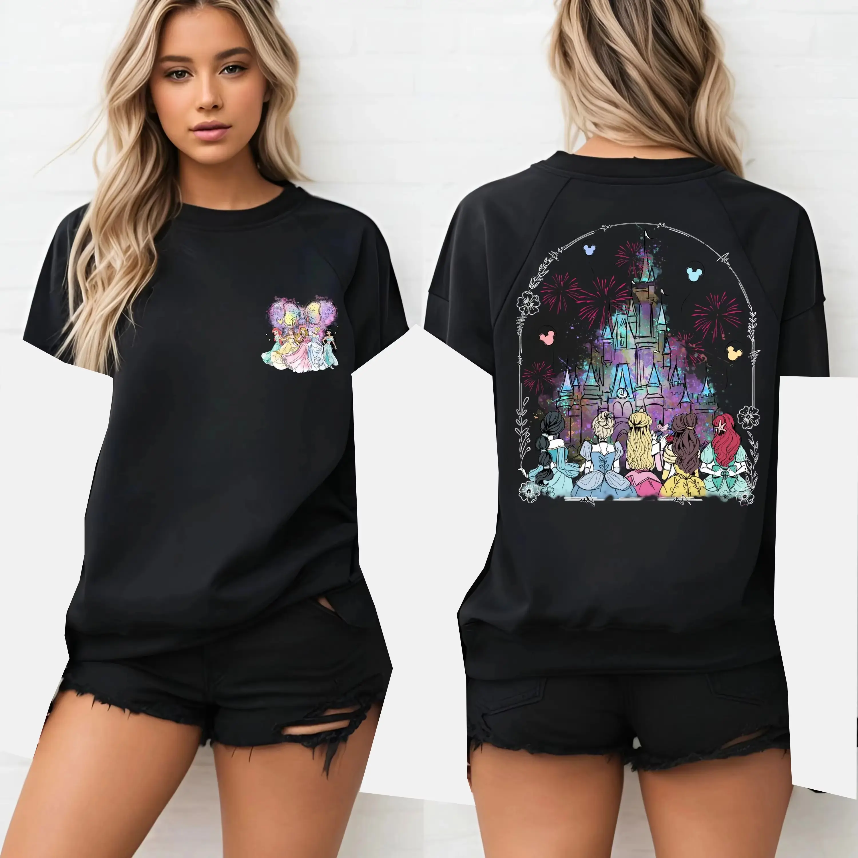 Miniso's New Disney Women's Breathable T-shirt In 2025 Is Made Of Cotton Loose And Casual With A Round Neck And Short Sleeves