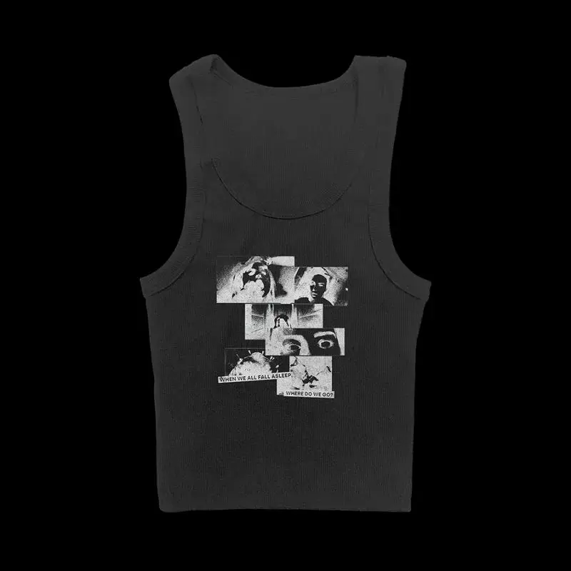 PIRDS OF A FE Sweet Spice Girl Vest Small Bracket Women's Short T-shirt Summer Beach Concert Threaded Casual Fashion Vest