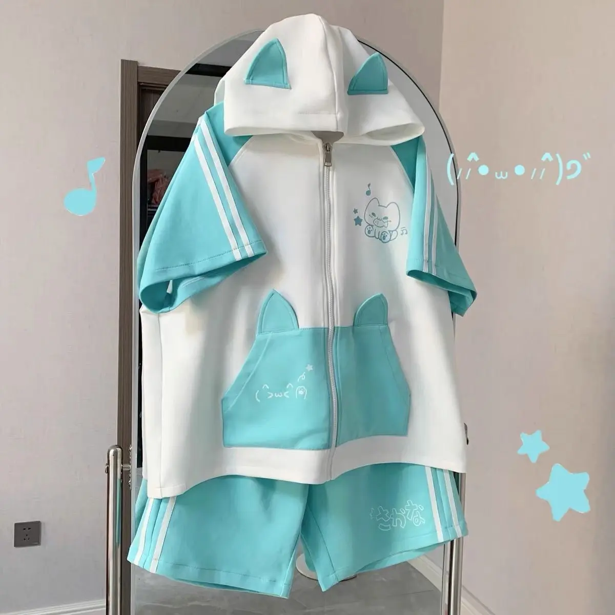 Summer Loose Casual Student Sports Wide Leg Shorts Japanese Sweet Girl Cute Core All Match Drawstring Shorts Women Y2k Shorts