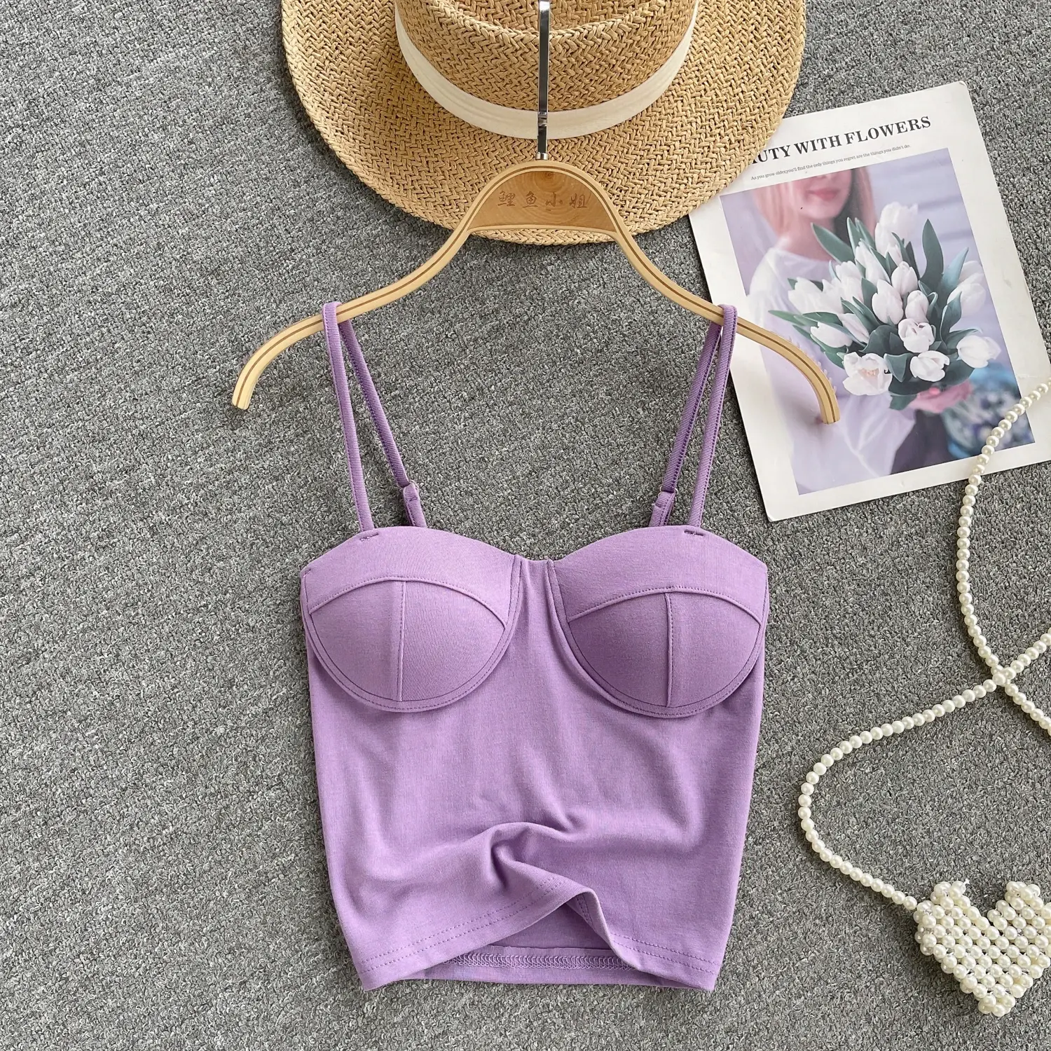 New Summer Hotsweet Strap Mini Tops Slim Fit Backless Basics Outerwear Fashion Hot Girl New IN Korean Style Streetwear Crop Tank