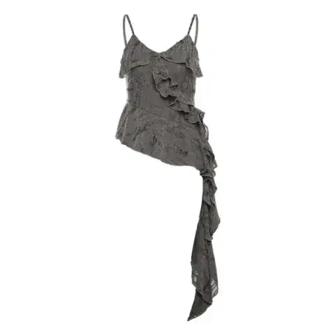 Slim Fit Mini Halter Top Sweet And Spicy Girl Summer Short Splice Lace Trim Women's Fashion Polyester Blend Vest Strap Top