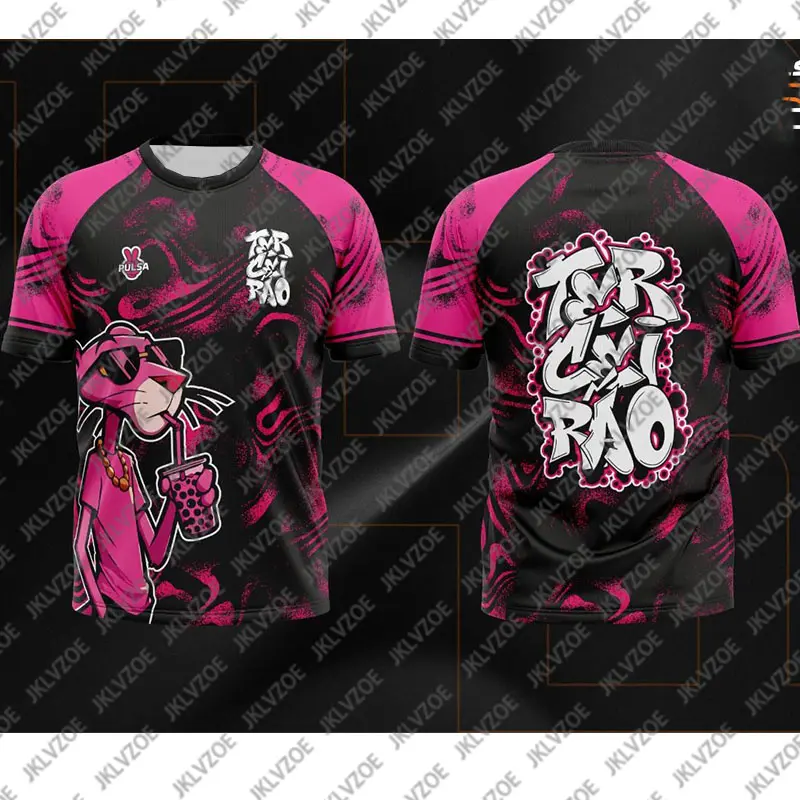 Special Edition Disney Barbie Pink Panther Football Jersey Breathable Sport Tees Men Women Oversized Training TShirt Streetwear
