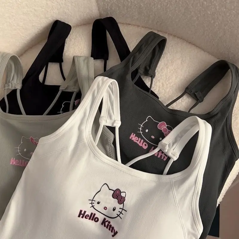 Women'S Camisole Summer Cartoon Girl Sleeveless Top And Comfortable Sports Top Outdoor Vest