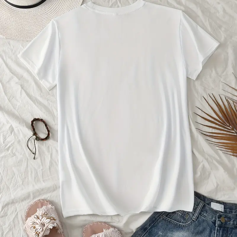 Mulan boys and girls kids print summer T-shirt family parent-child clothing casual cute loose comfortable short sleeve men women