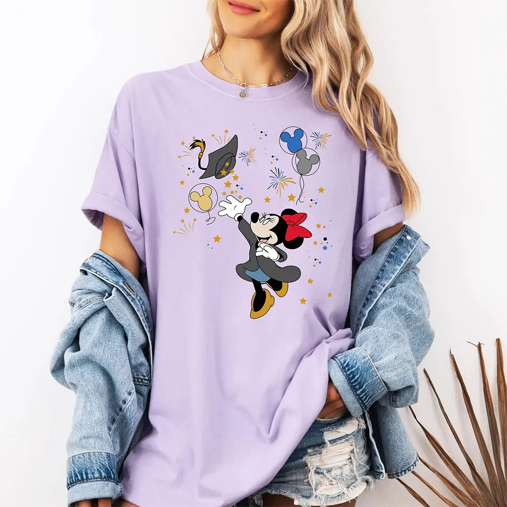 Disney's New Minnie Mouse Cartoon Printed Couple's Summer 3D Mesh Fabric Women Y2k Fashionable Casual Comfortable Sports T-Shirt