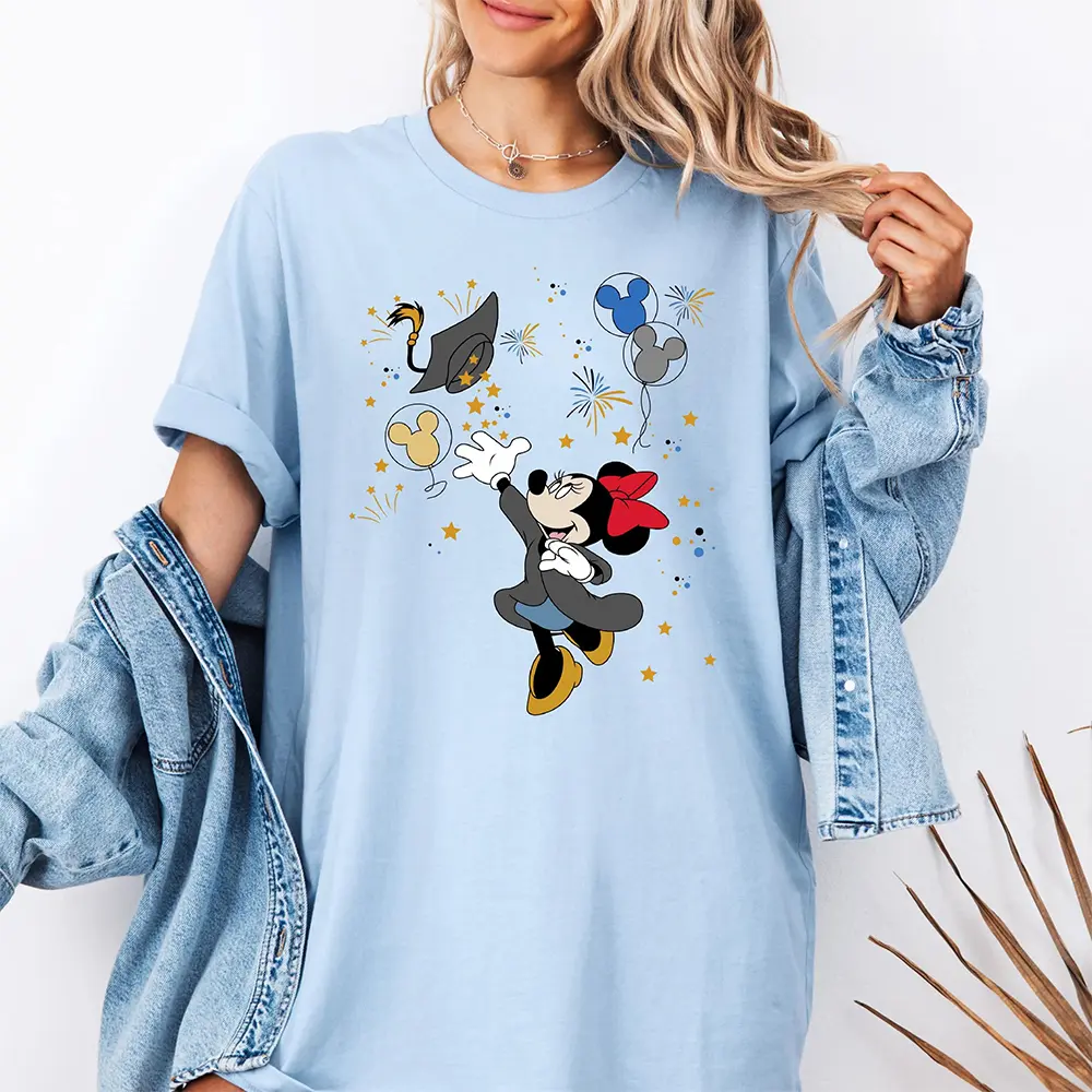 Disney's New Minnie Mouse Cartoon Printed Couple's Summer 3D Mesh Fabric Women Y2k Fashionable Casual Comfortable Sports T-Shirt