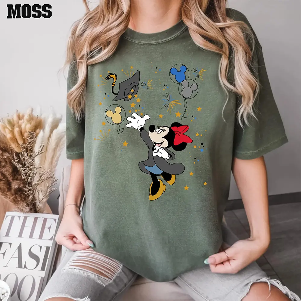 Disney's New Minnie Mouse Cartoon Printed Couple's Summer 3D Mesh Fabric Women Y2k Fashionable Casual Comfortable Sports T-Shirt