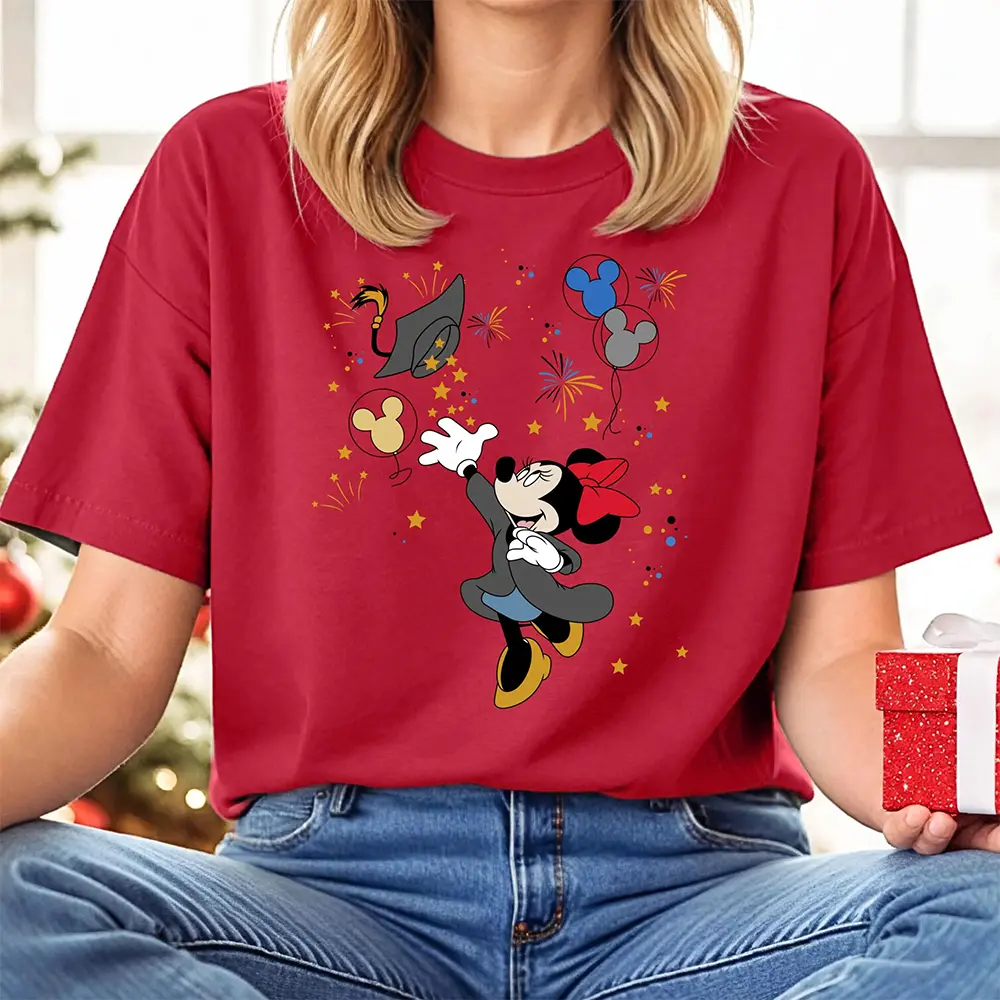 Disney's New Minnie Mouse Cartoon Printed Couple's Summer 3D Mesh Fabric Women Y2k Fashionable Casual Comfortable Sports T-Shirt