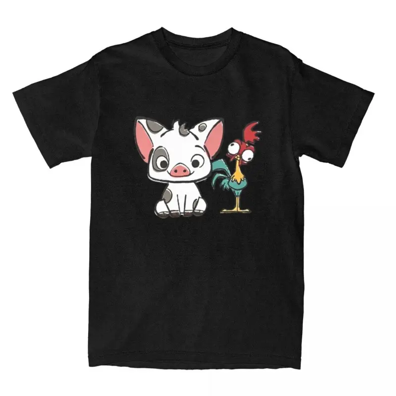 Moana Pui Hei Hei Graphic T-shirt Men and Women Cotton Fun Fashion T-shirt Round Neck T-shirt Short Sleeve Birthday Gift Shirt