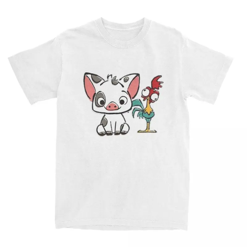Moana Pui Hei Hei Graphic T-shirt Men and Women Cotton Fun Fashion T-shirt Round Neck T-shirt Short Sleeve Birthday Gift Shirt
