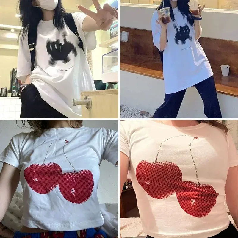 Van Gogh The Little Prince Art Oil Painting Fashion Women T-Shirts Harajuku Clothes Short Sleeve Summer Tees Casual O-Neck Tops