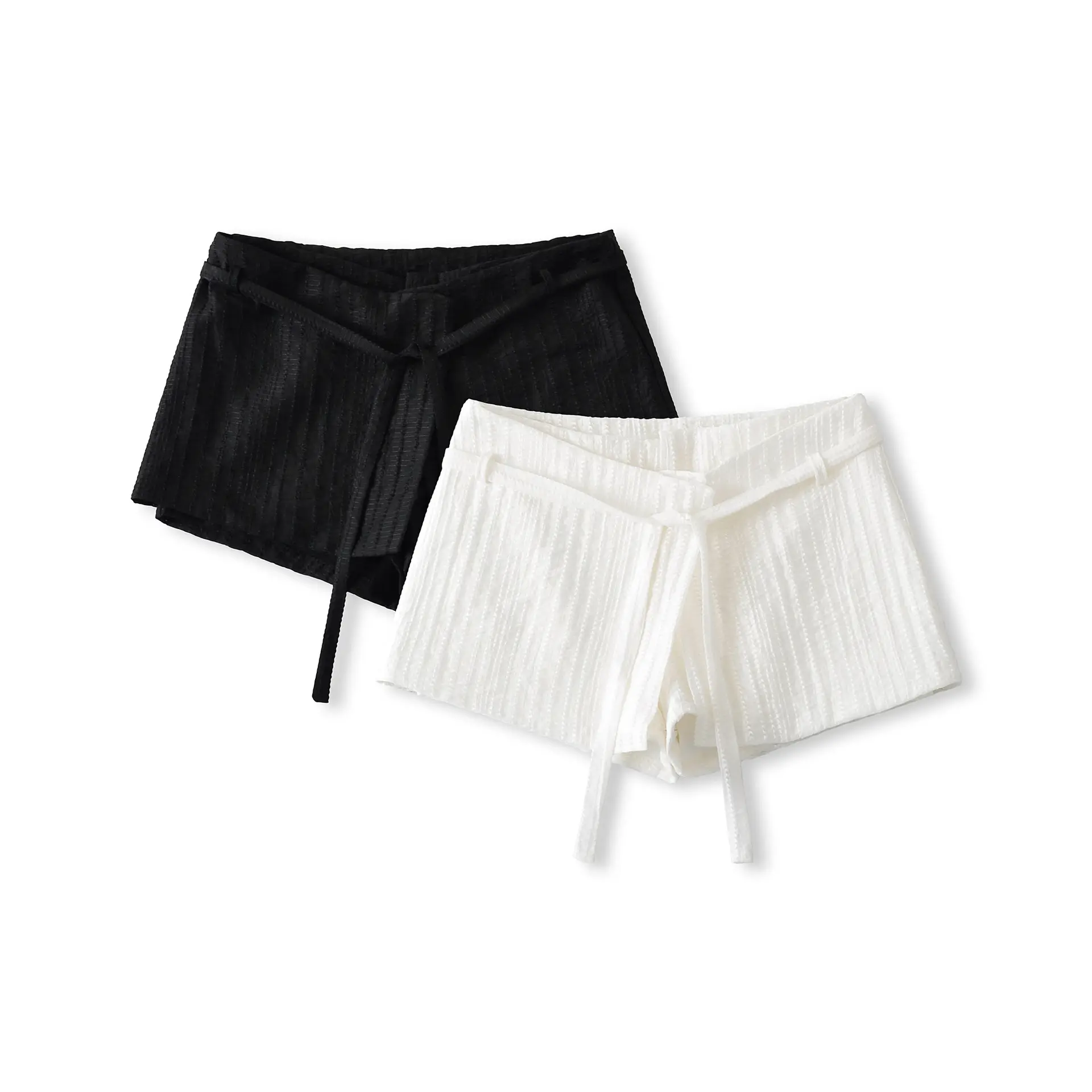 Casual Solid Double Layered Short Skirt Women's Fashion Retro Hot Girl Low Waist A- Line Mini Skirt for Autumn Season
