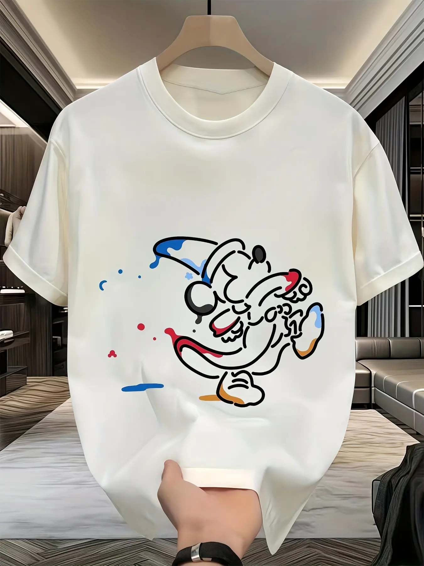 Disney Mickey Mouse Cute Cartoon Animated Character Printed Summer T-Shirt Boy Girl Casual Family Parent-Child Short Sleeve Top