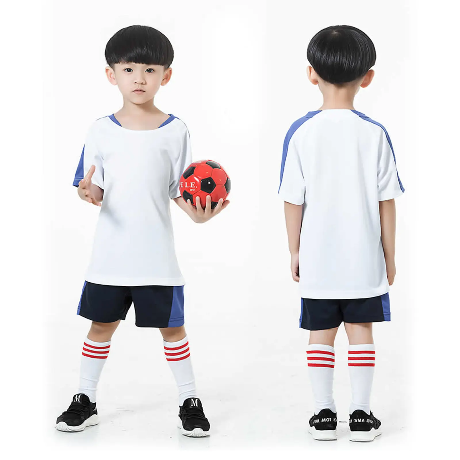 Summer Manufacturer Ball Active Wear Boy Girl Soccer Running Basketball Training Sport Suits Custom Kids Exercise Kits Gym  Set