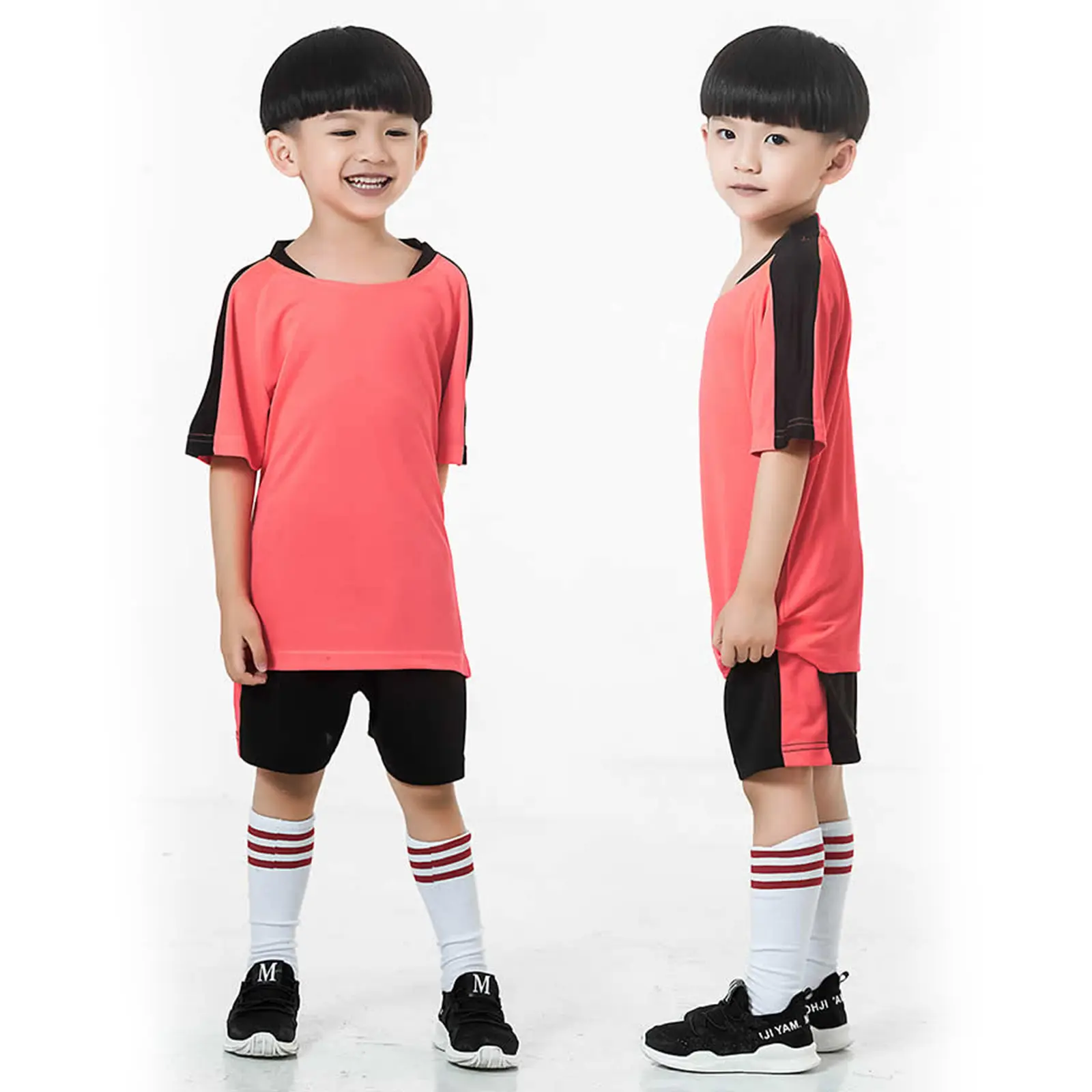 Summer Manufacturer Ball Active Wear Boy Girl Soccer Running Basketball Training Sport Suits Custom Kids Exercise Kits Gym  Set