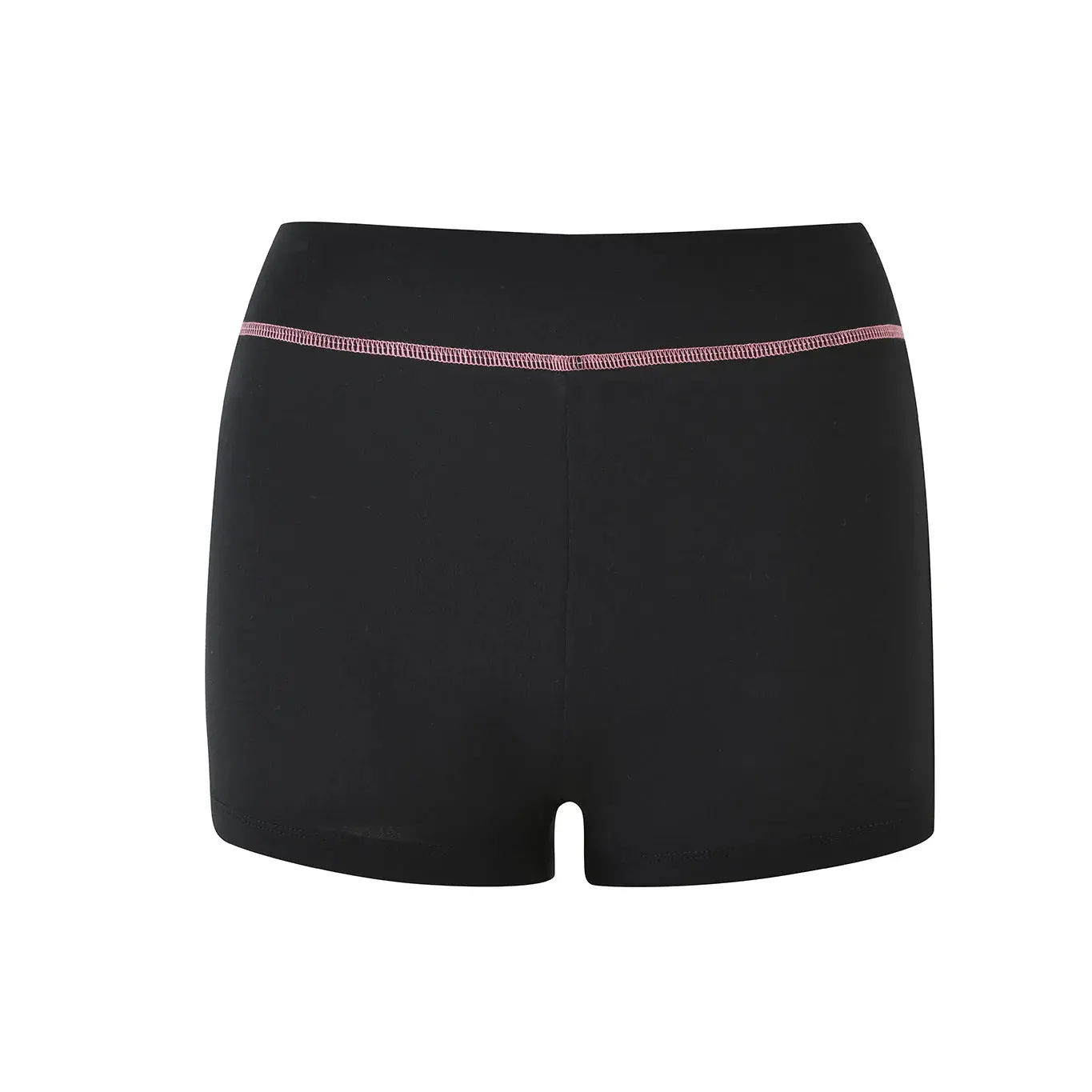 Retro Tights Sports Ins Style Solid Color Letter Printed Spice Girl Shorts Casual Street American Korean Summer Women's Clothes