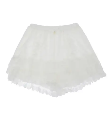Japanese Style Sweet Cute Summer Lace Polka Dot Shorts Girl Female Bow Small Heart Elastic Waist Leggings Lolita Wide Leg Shorts