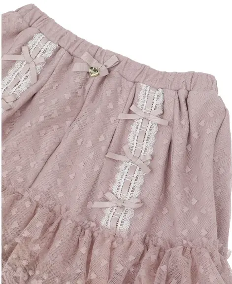 Japanese Style Sweet Cute Summer Lace Polka Dot Shorts Girl Female Bow Small Heart Elastic Waist Leggings Lolita Wide Leg Shorts