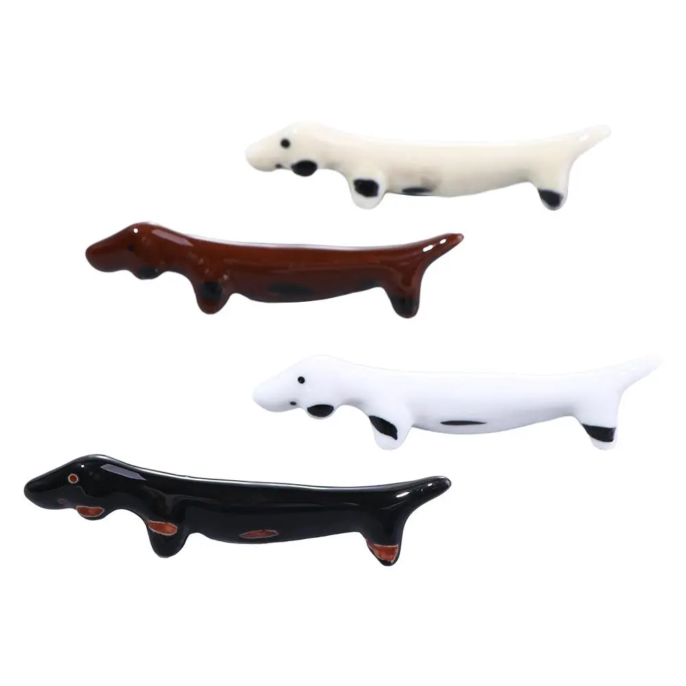Home Decoration Kitchen Puppy Shaped Elegant Dachshund Cute Chopsticks Holder Chopstick Rest Tableware Rack Dinnerware Stand