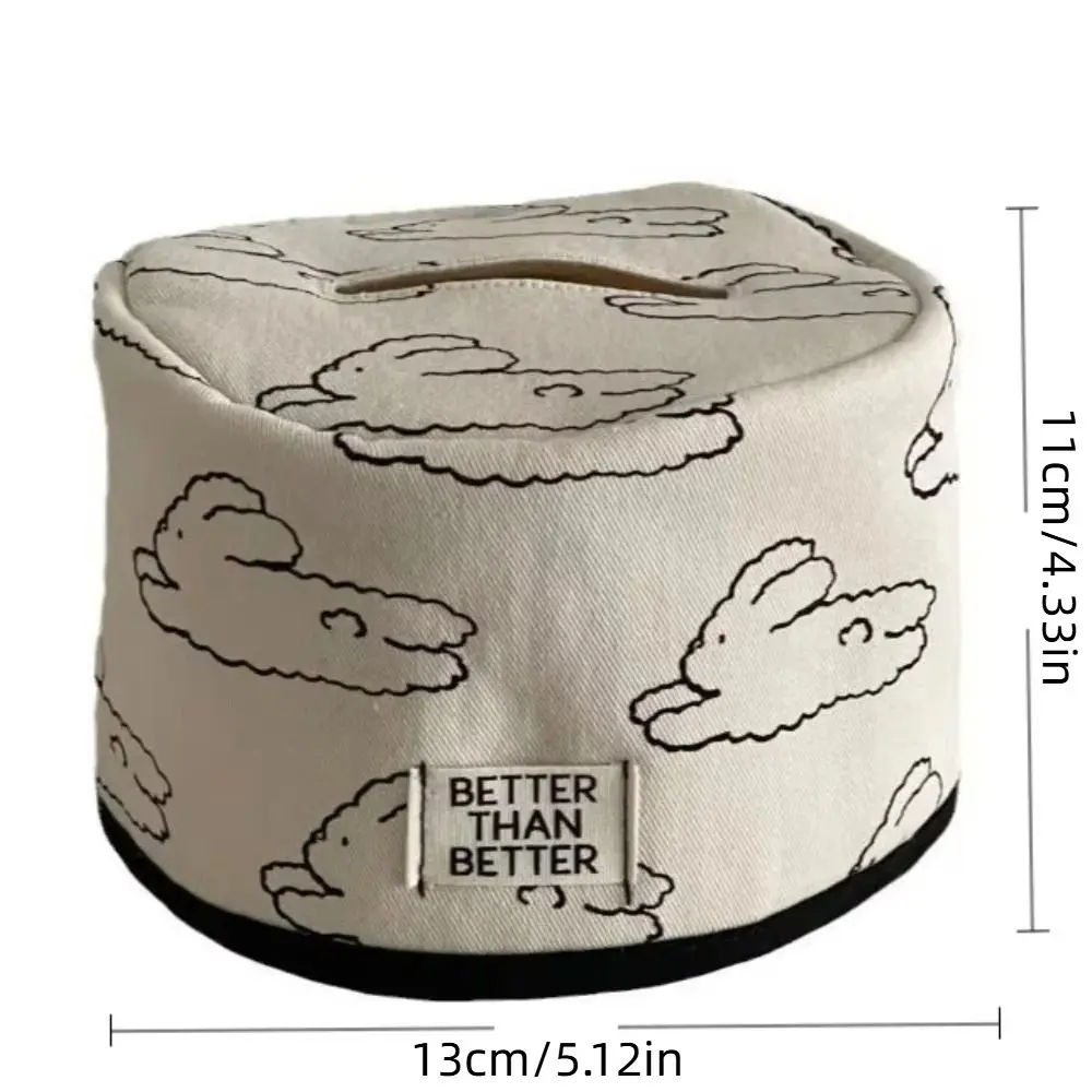 Ins Bowknot Tissue Paper Storage Box INS Space-saving Roll Paper Tissue Case Dustproof Table Decor Napkin Tissue Box Home