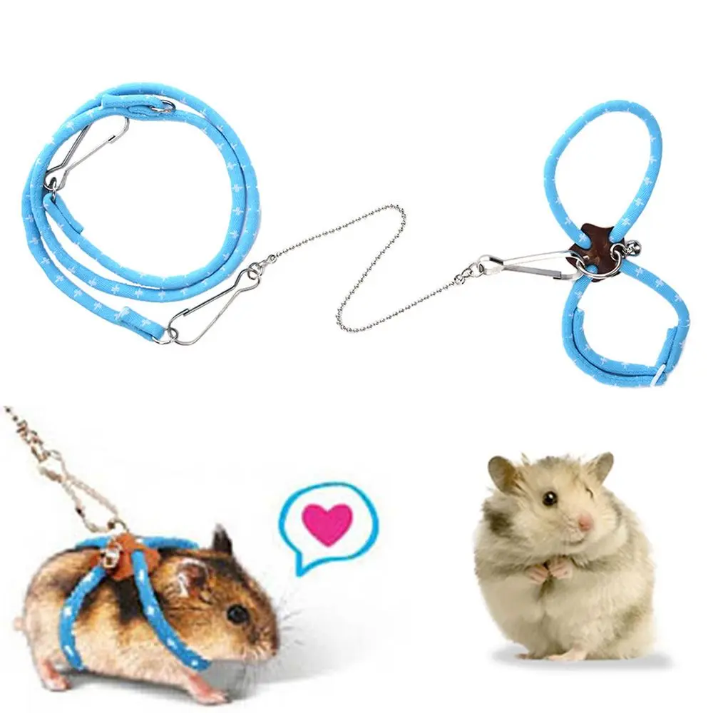 Cute Lovely Gerbil Ferret For Rat Squirrel Chinchilla Nylon Rope Walking Lead Pet Supplies Hamster Leash Mouse Vest