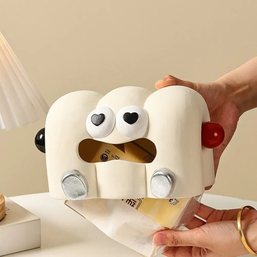 Desktop Organizer Cartoon Cloud-Shaped Tissue Box Decorative Household Napkin Holder Ceramics Toilet Paper Box Living Room