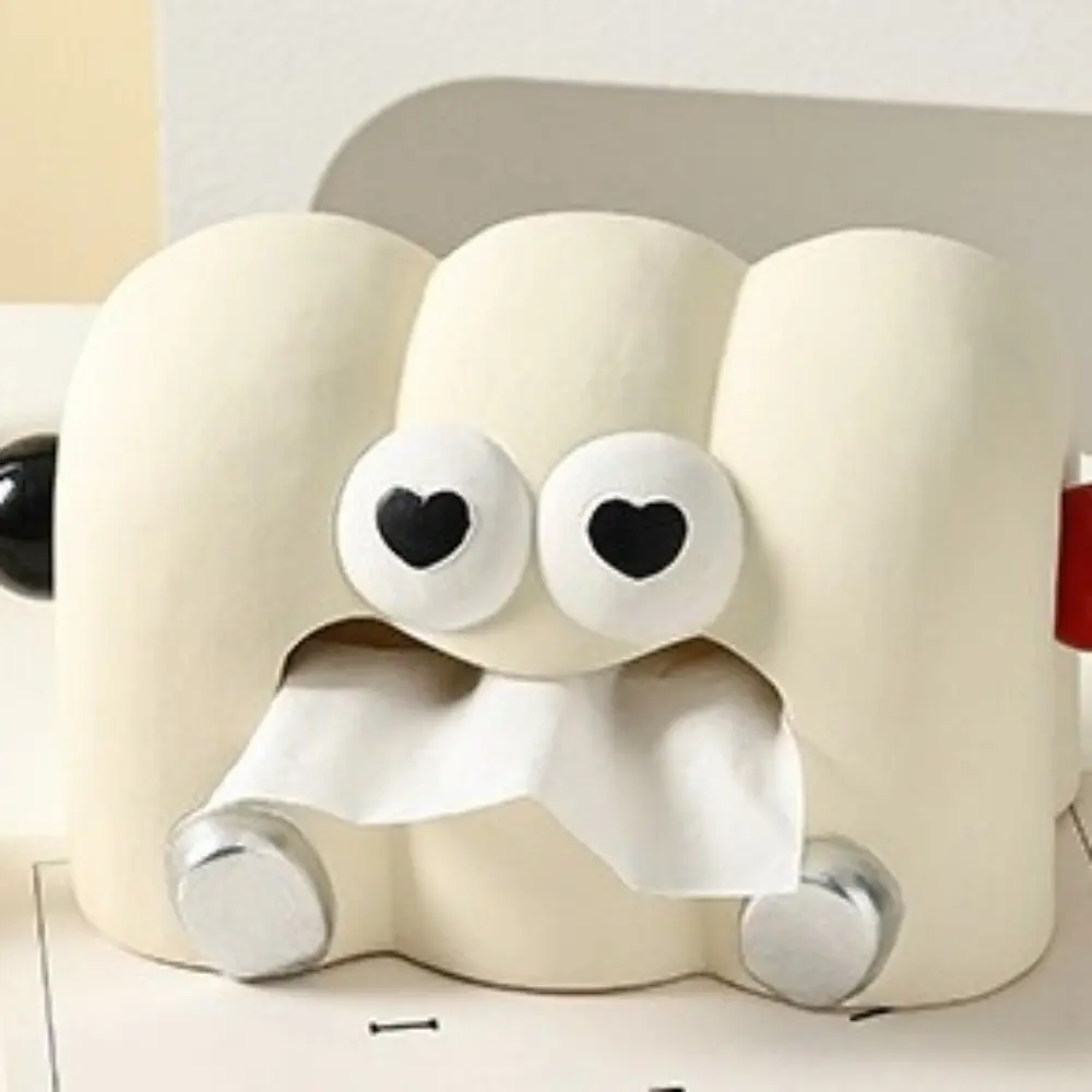Desktop Organizer Cartoon Cloud-Shaped Tissue Box Decorative Household Napkin Holder Ceramics Toilet Paper Box Living Room