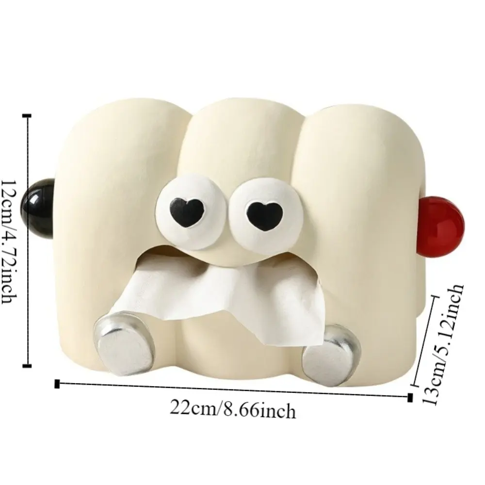 Desktop Organizer Cartoon Cloud-Shaped Tissue Box Decorative Household Napkin Holder Ceramics Toilet Paper Box Living Room
