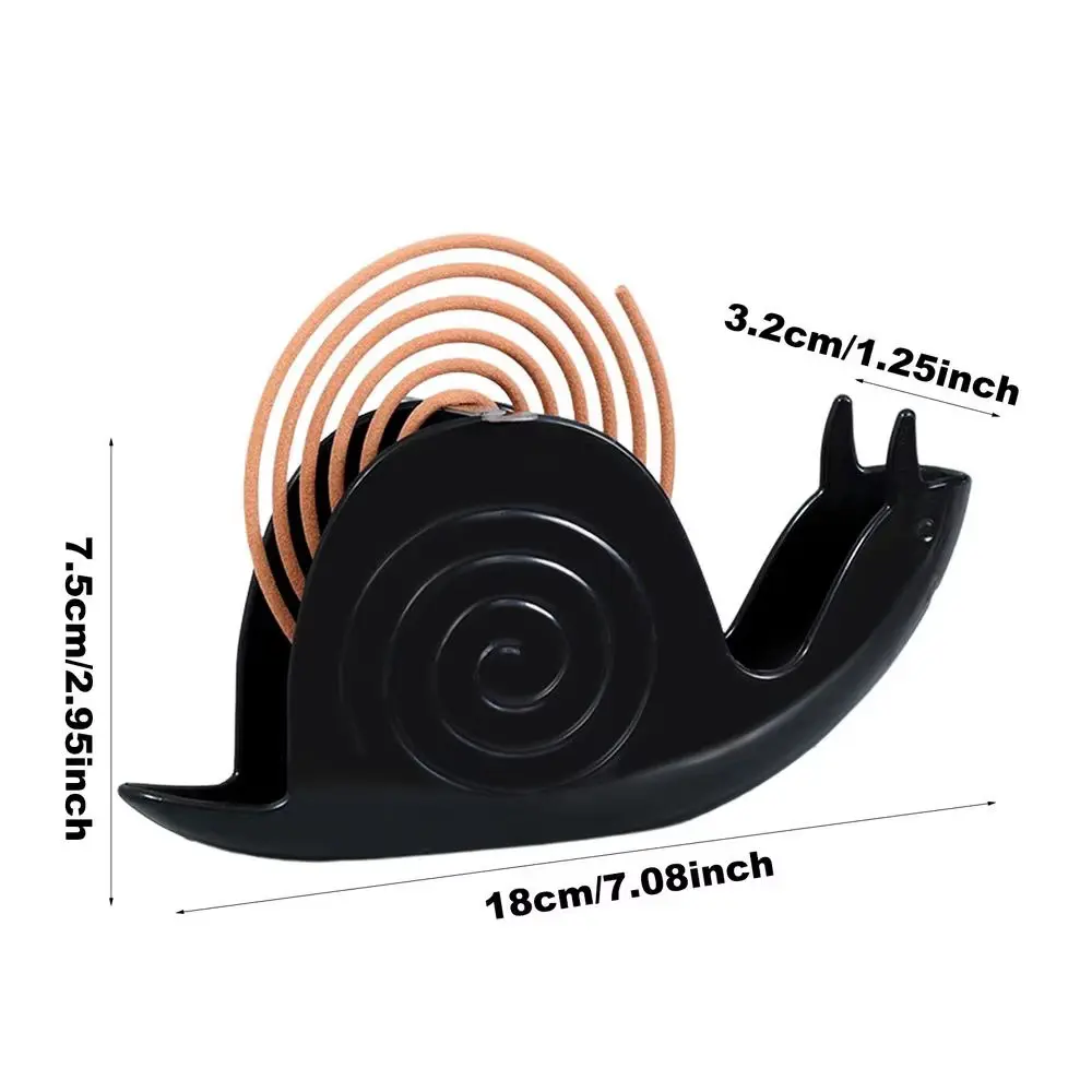 2 Pcs Reusable Snail Incense Holder Easy to Clean Non-toxic Mosquito Coil Vertical Stand Windproof Mosquito Coil Plate Indoor