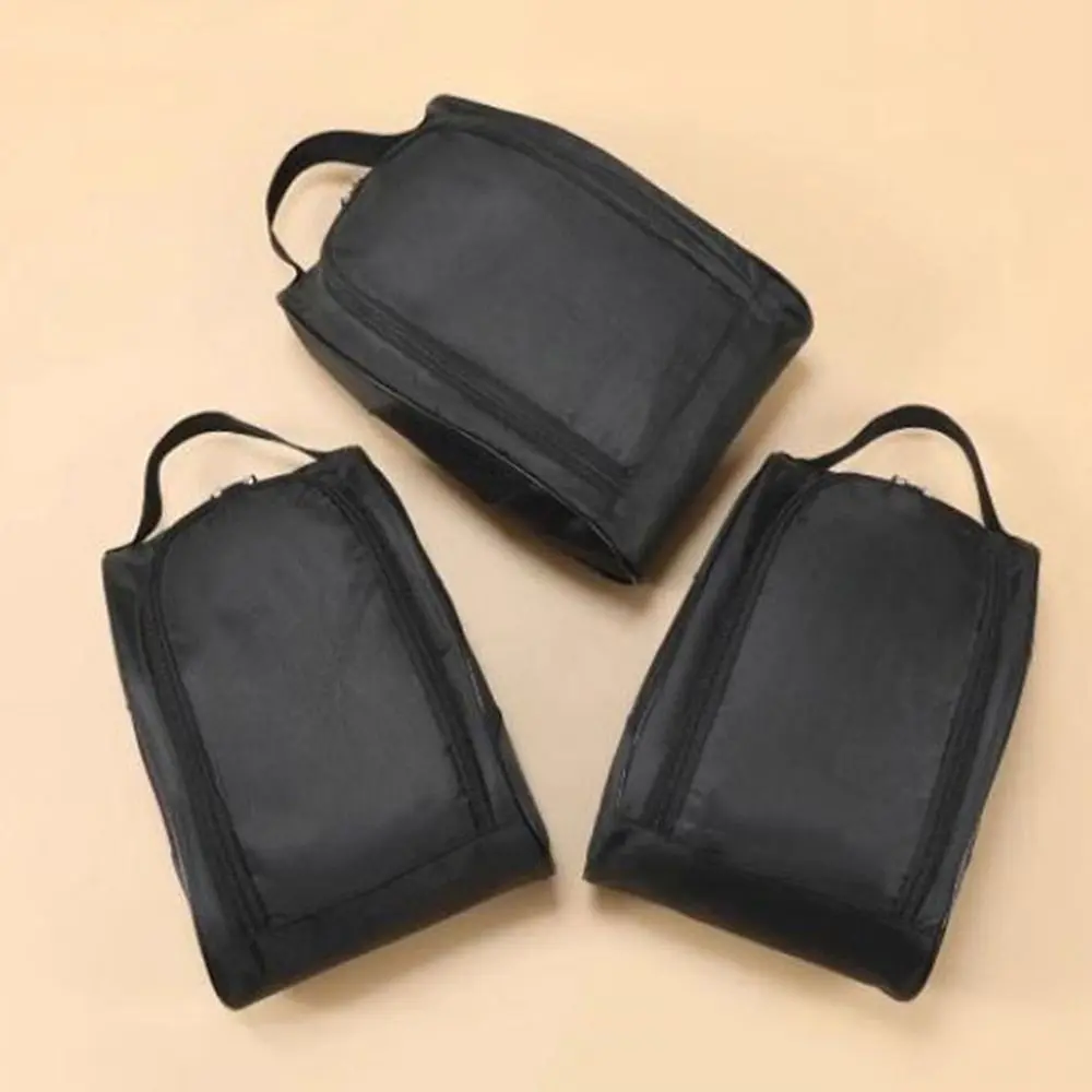Portable Oxford Cloth Football Boot Bag Hand-Held Lightweight Golf Shoe Bag Breathable Dustproof Shoe Carrier Bags Girls