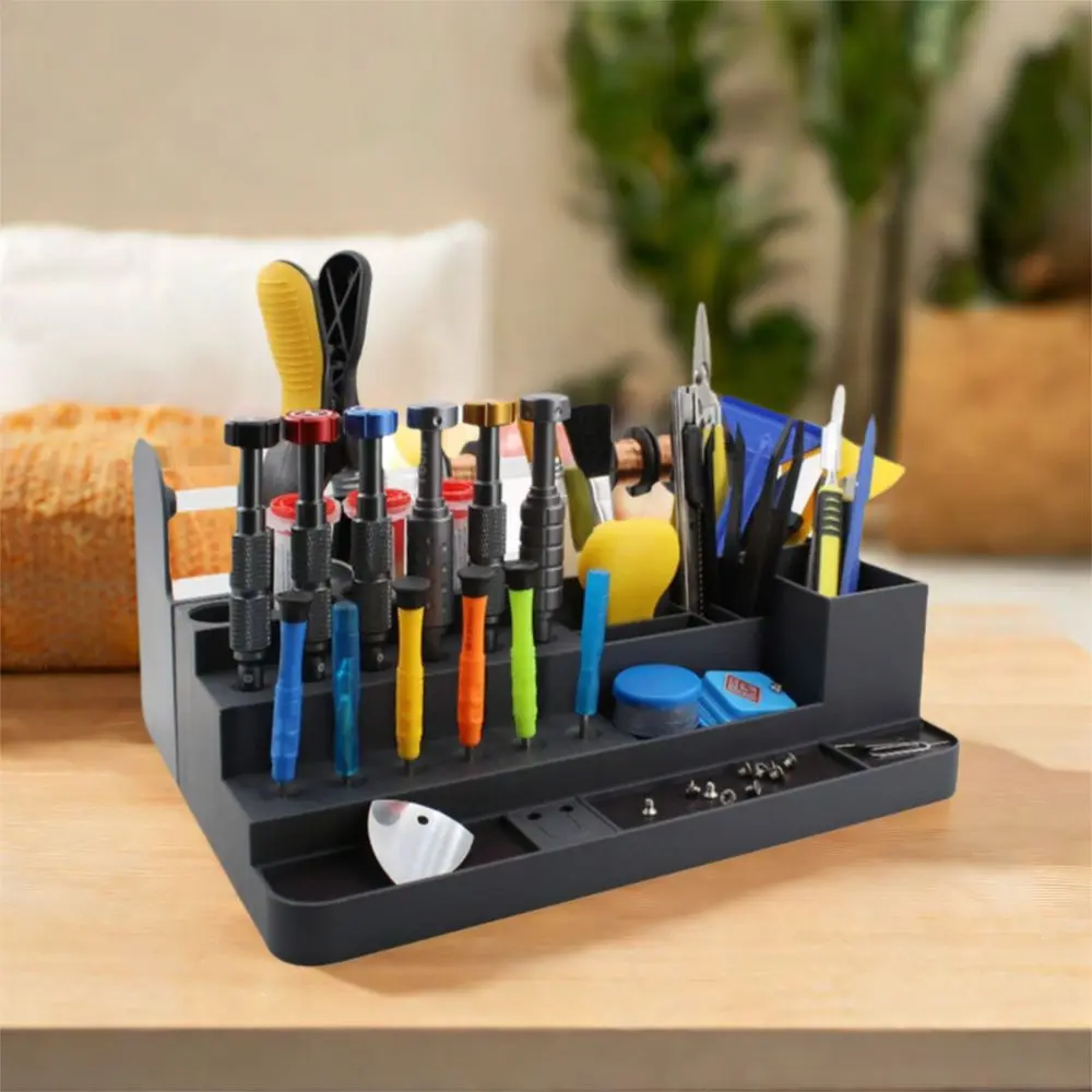 Plastic Repair Tool Storage Rack Multilayer Shelf Large Capacity Phone Repair Tool Holder Space Saving Screwdriver Holder