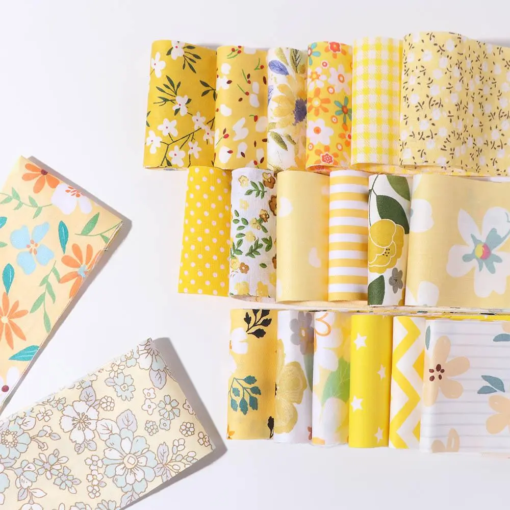 40PCS Jelly Roll Floral Cotton Fabric DIY Colorful Printed Patchwork Fabric Quilting Strips Handmade Sewing Material Fabric