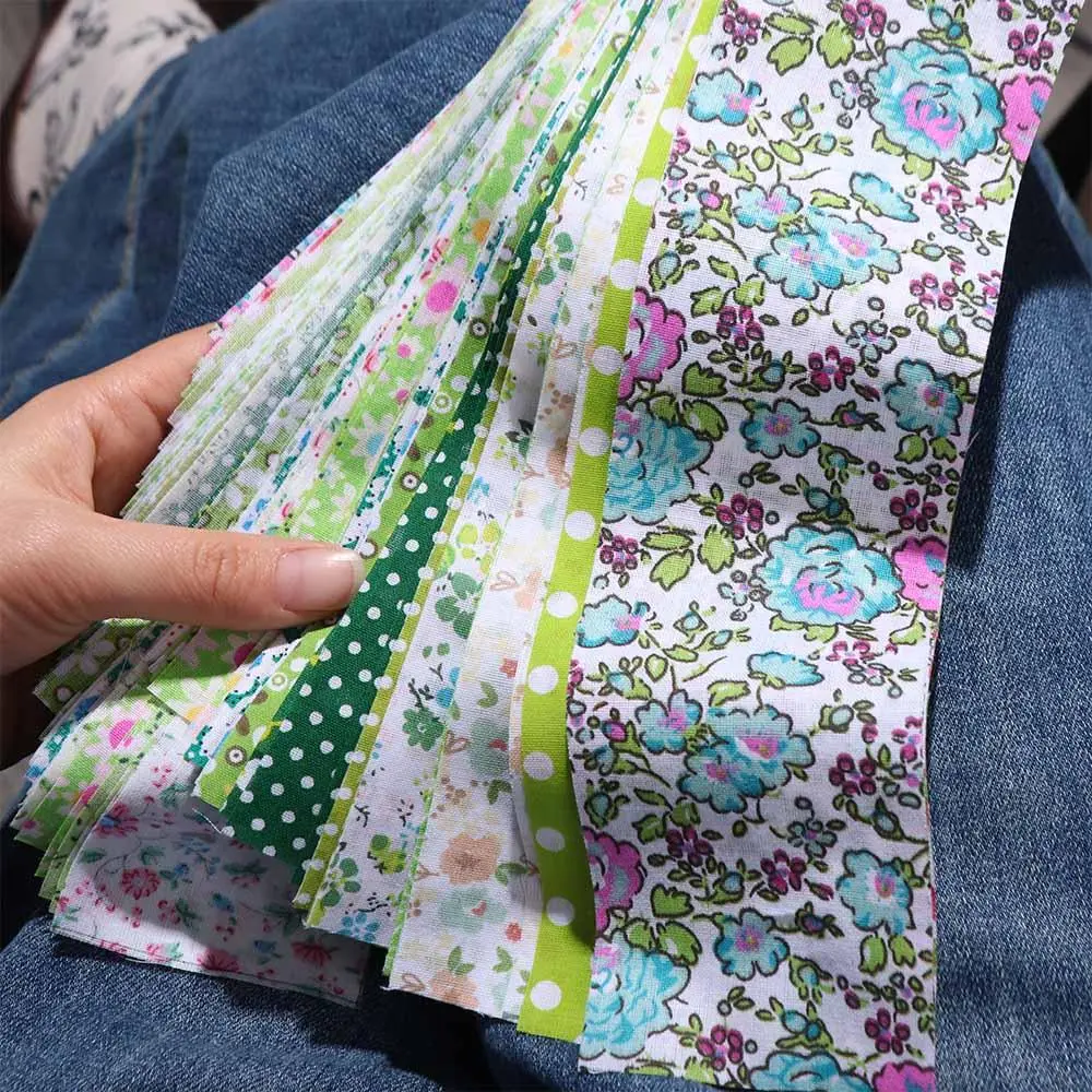 40PCS Jelly Roll Floral Cotton Fabric DIY Colorful Printed Patchwork Fabric Quilting Strips Handmade Sewing Material Fabric