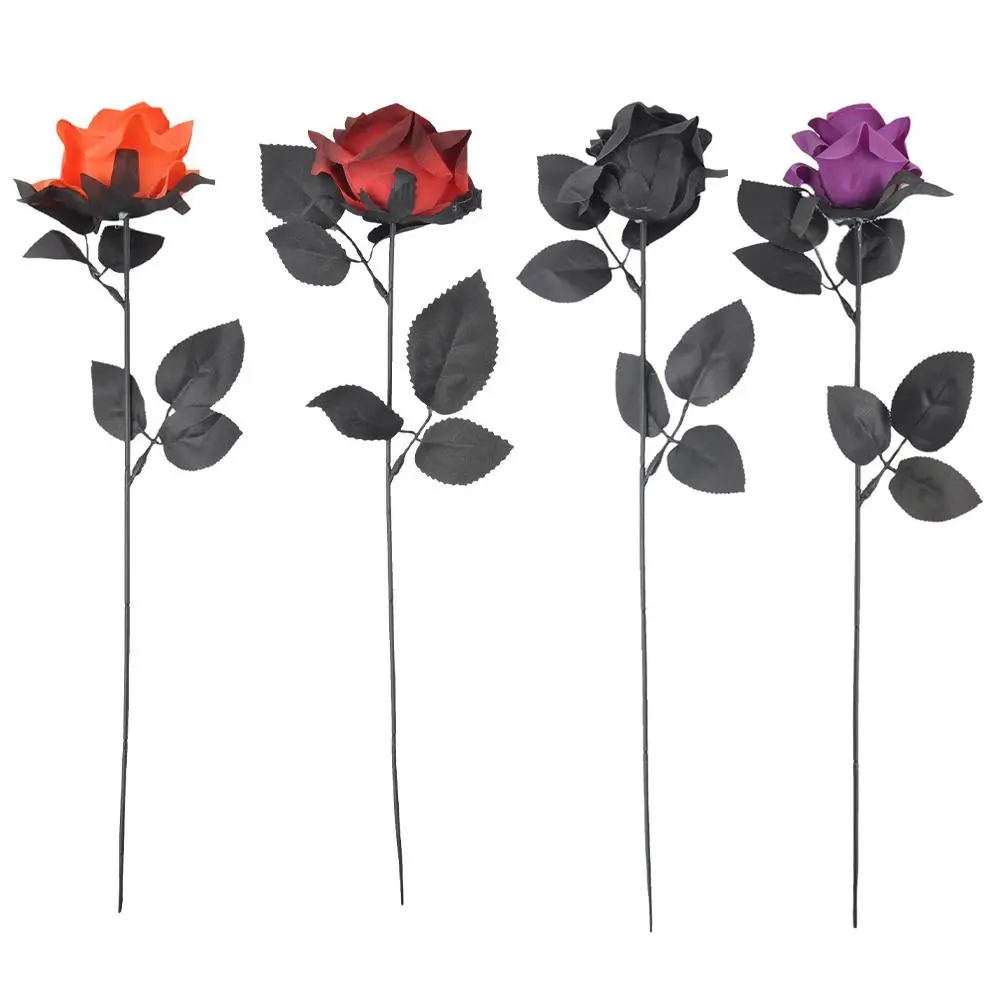 10PCS Exquisite Funny Halloween Eyeball Rose Simulation Party Decor Eyeball Fake Flower Scary Artificial Rose Flower Home Decor