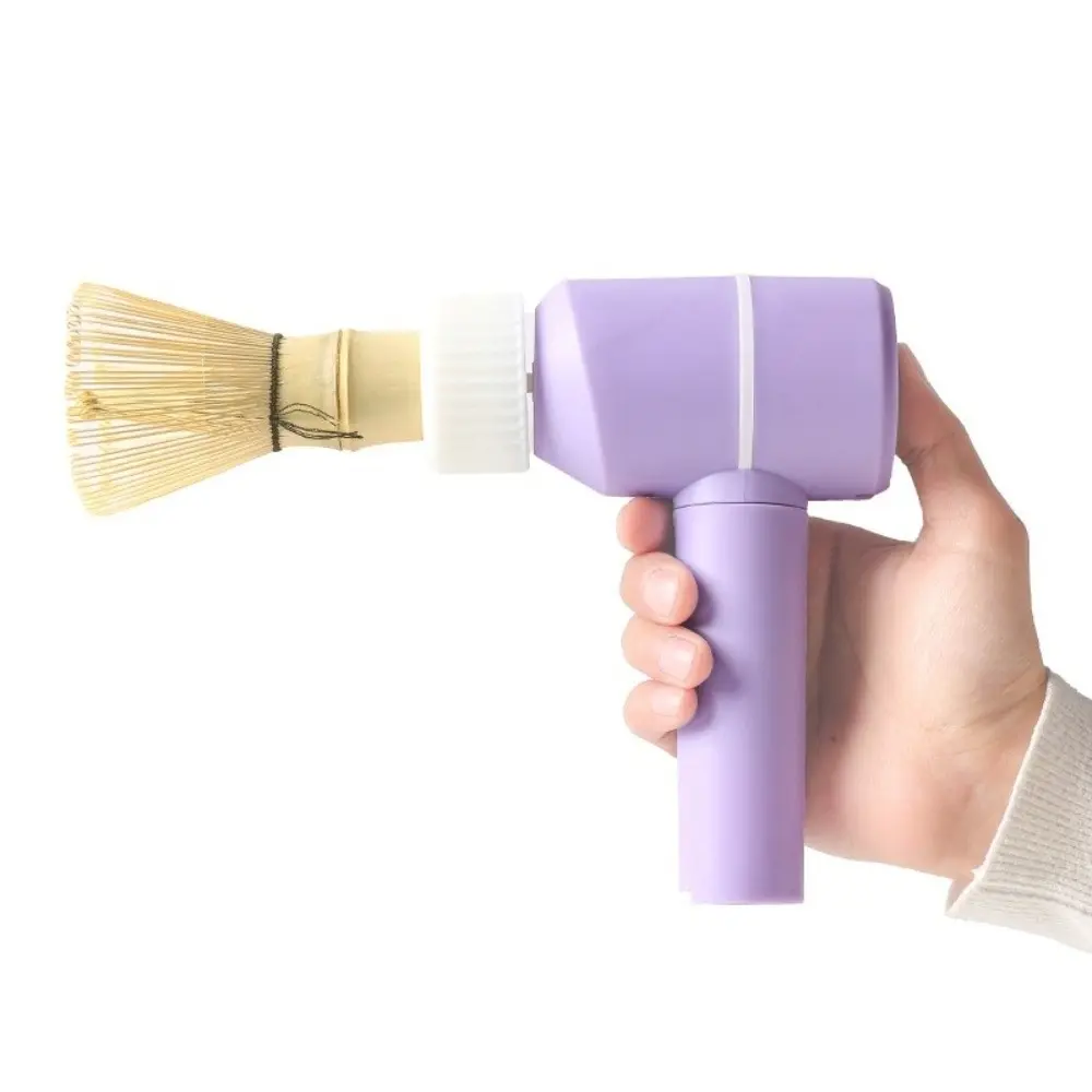 3 Gears Adjustable Electric Bamboo Whisk Type-C Charging Quickly Whisking Electric Matcha Brush Efficient Wireless