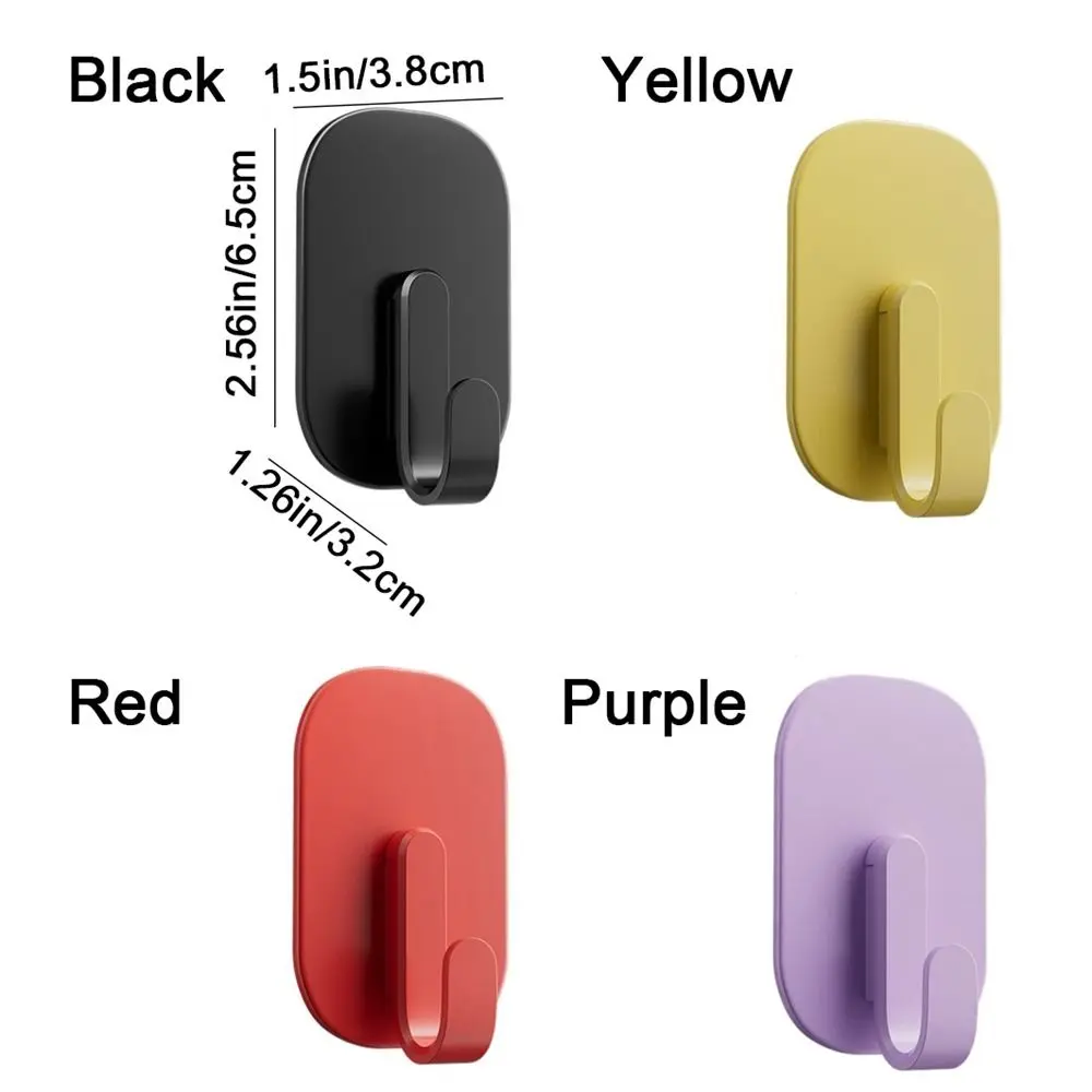 4Pcs Plastic Magnetic Hook Wall Hanging Reusable Refrigerator Magnets Hooks Decorative Key Towel Storage Holder Kitchen