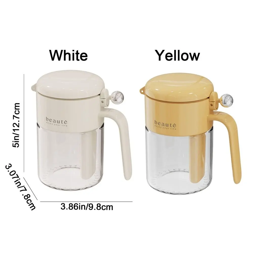 400ml Glass Seasoning Jar Push Type Moisture-proof Salt Seasoning Box Large Capacity Dustproof Sealed Seasoning Jar Kitchen