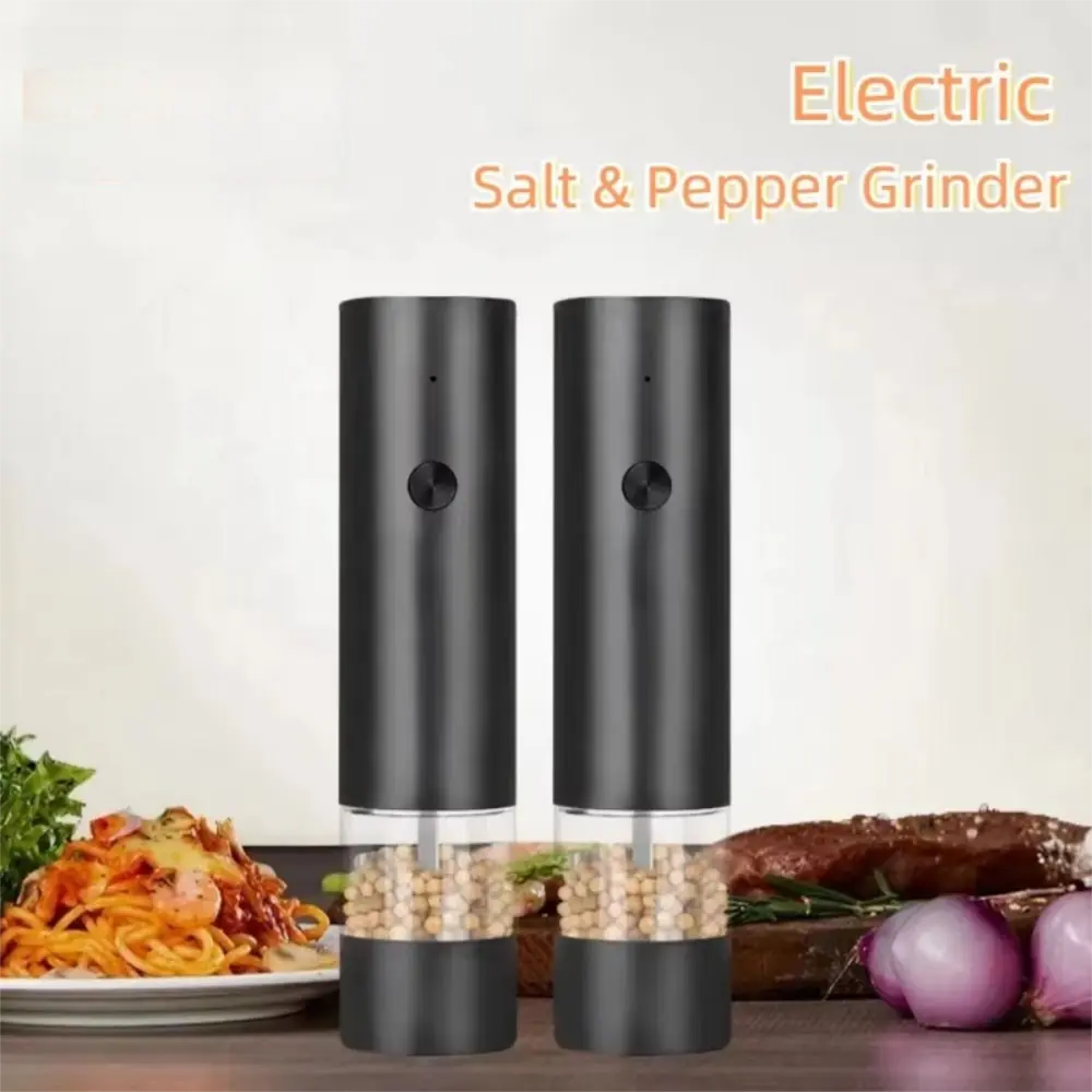 Adjustable Electric Spices Grinder Ceramic Core One Click Start Grinding Bottle Large Capacity One Hand Operation