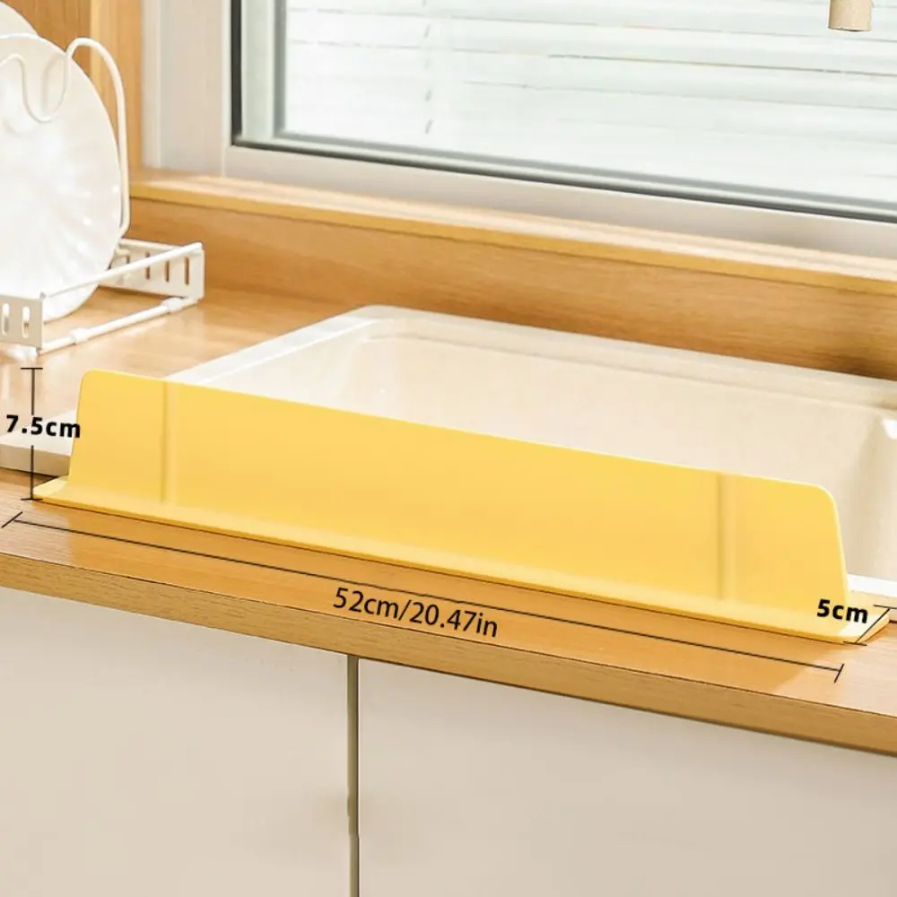 Anti-Splash Anti-Splashing Water Plate Splash Guard Waterproof Silicone Sink Splash Guard Oil-Proof Extended Sink